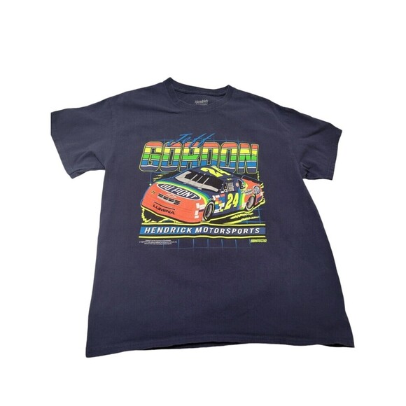 Jeff Gordon Retro / Vintage Style T-shirt Navy Blue SIZE: L - EUC - Picture 3 of 9